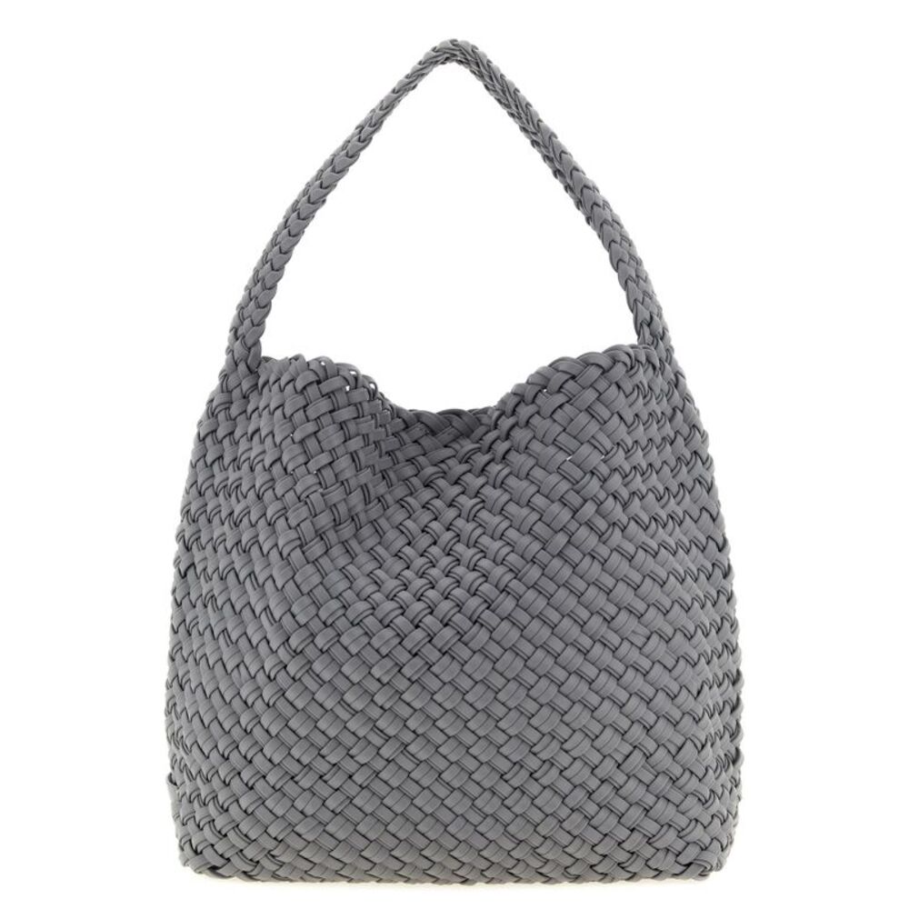 NAGHEDI Gray Nylon Shoulder Women's Bag